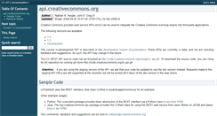 Desktop Screenshot of api.creativecommons.org