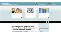 Desktop Screenshot of creativecommons.org.ar