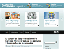 Tablet Screenshot of creativecommons.org.ar
